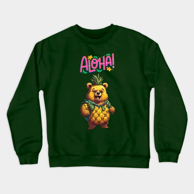 pinapple bear Crewneck Sweatshirt by dodolanlaku